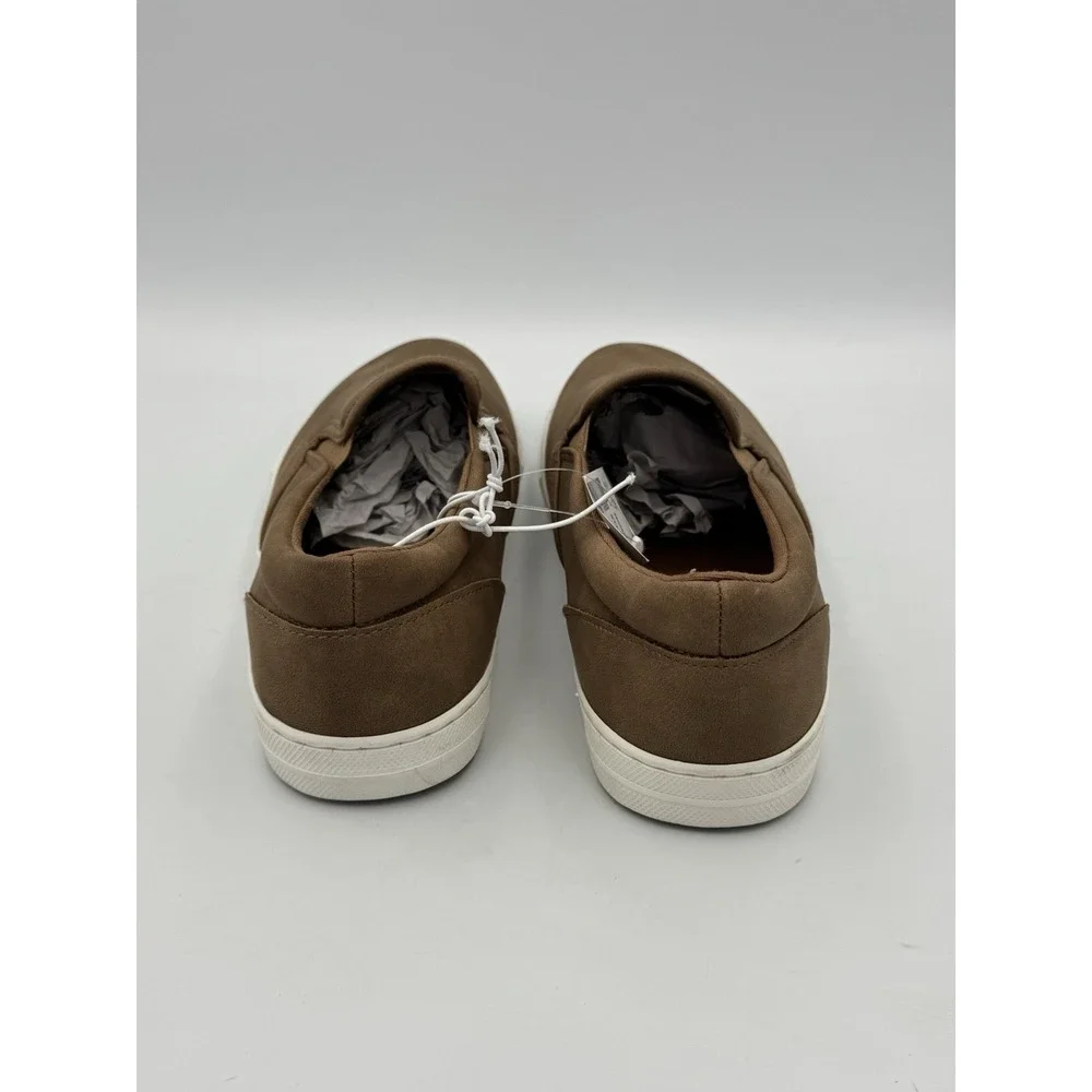 The Children's Place Youth Slip-On Sneakers Tan Brown Casual Shoes Size 6